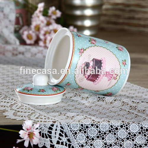 800CC Elegant Fine New Bone China Ceramic Coffee Sugar Tea Holder of Ice Cream